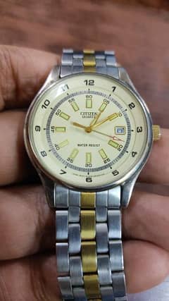 Rare beautiful citizen quartz original watch big elegant stylish dial