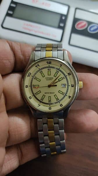 Rare beautiful citizen quartz original watch big elegant stylish dial 3
