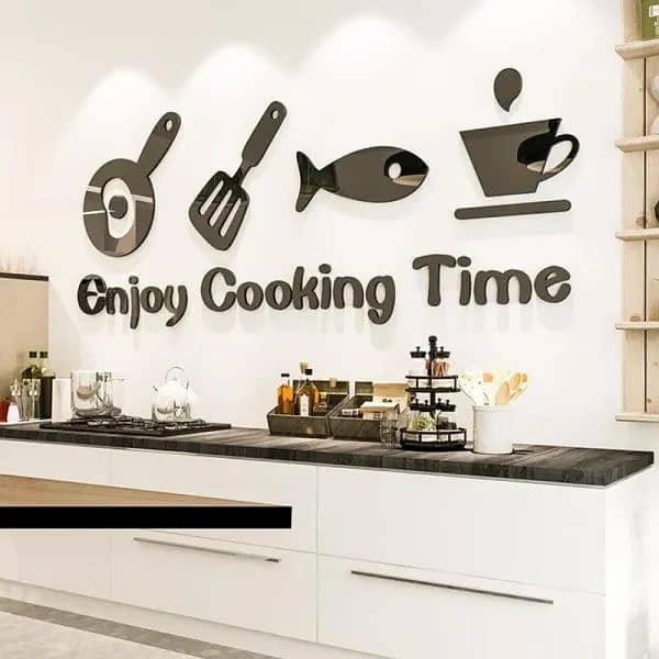 Cooking Pattern Kitchen Wall Sticker Living Room Decorative Sticker 1