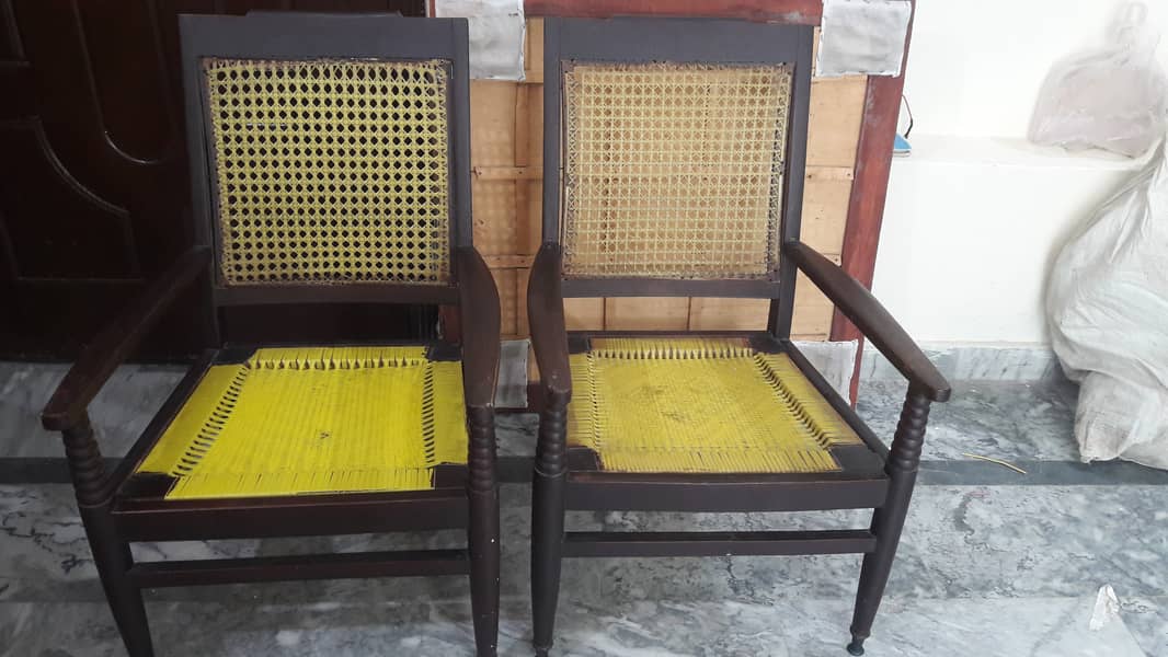 Pure sheesham chairs and table 0