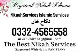 Nikah Khawan, Islamic Services, Qazi, Nikah Registrar - 03324565558