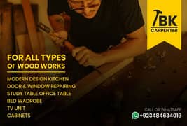 carpenter for all types of wood works and furniture