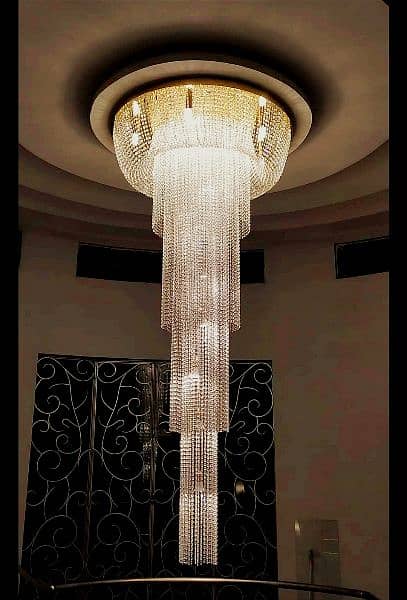 Crystal chandeliers k9 fanoos jhumar hanging lights 2