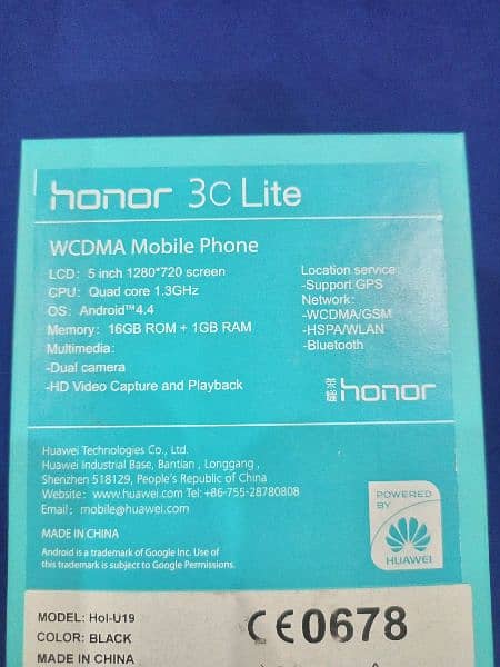 Huawei Honor 3C Lite in excellent condition - SEE DESCRIPTION FIRST 10