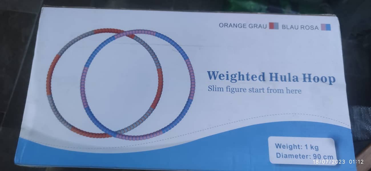 weight hula hoop 1kg 90cm ag1124 02 Gym & Fitness 1075253023