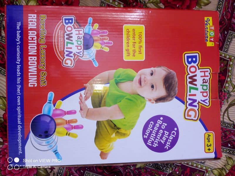 box pack happy bowling game set brand new 2