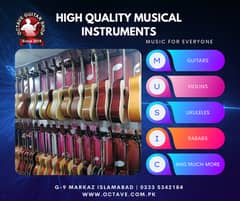 Best Musical Instruments at Octave Guitar Shop Violin ukulele Piano
