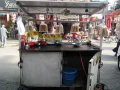 Burger and shawama counter with full hot plate