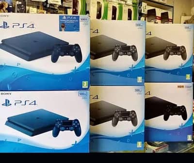 ps4 slim 500 gb complete box