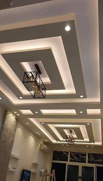 CNC false ceiling,gypsum board ceiling,vinyl floor,wooden floor,epoxy. 3