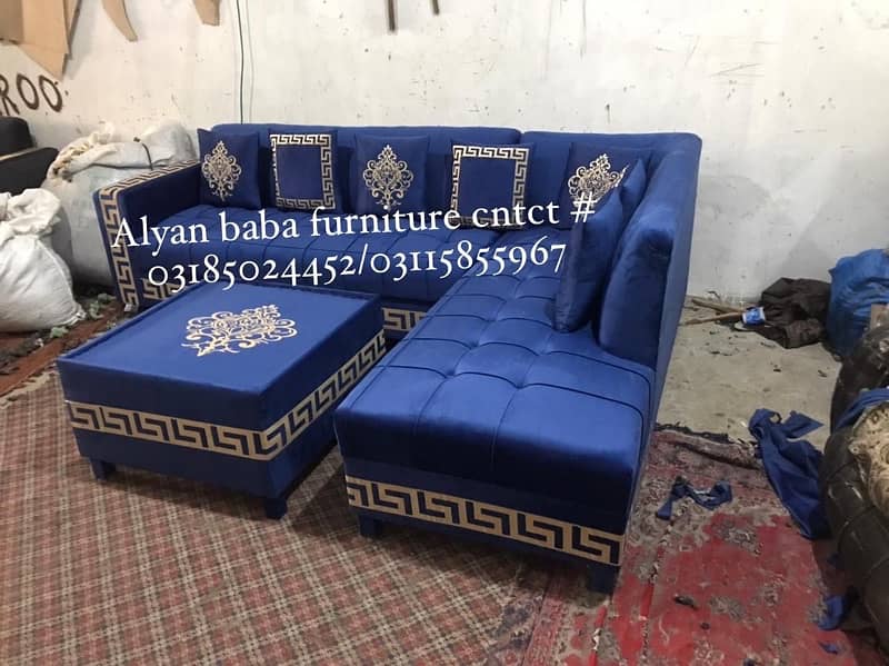 L shape sofa/sofa set/wooden sofa/sofa cum bed/6 seater sofa 4