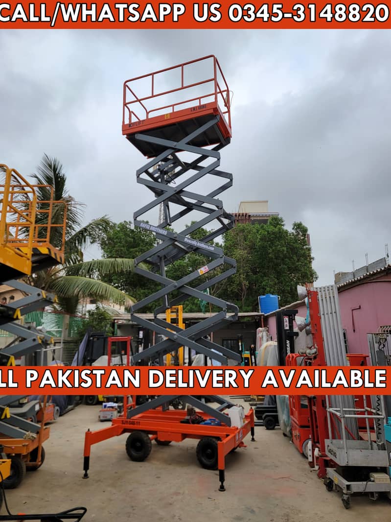 Scissor Lift for Rent in Karachi Pakistan 0