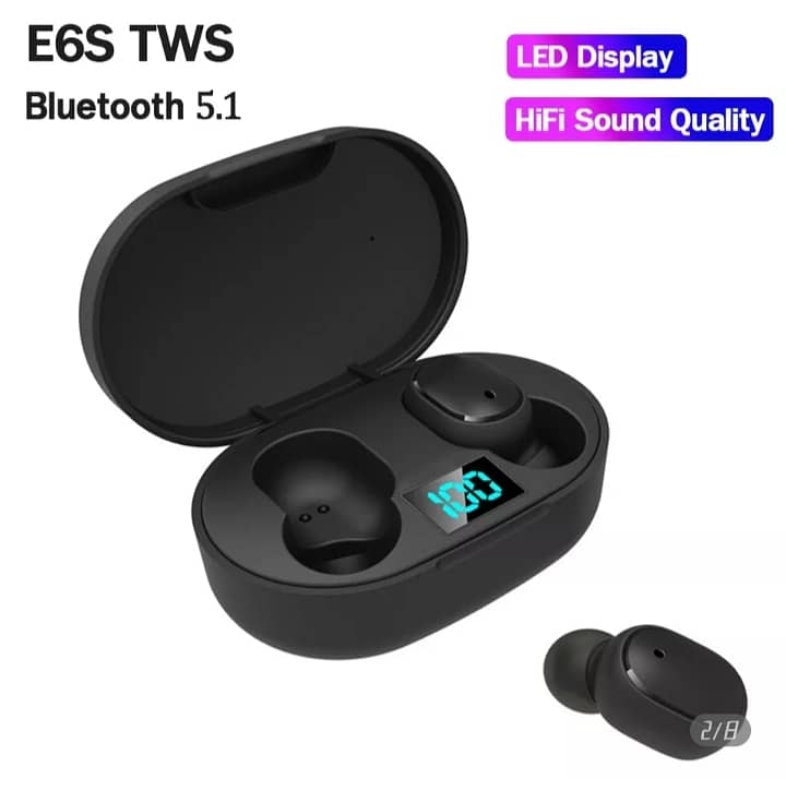 Earphones E6S TWS 0