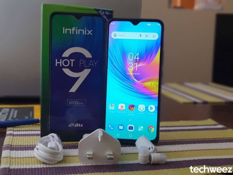 Infinix Hot 9 play with full box 0