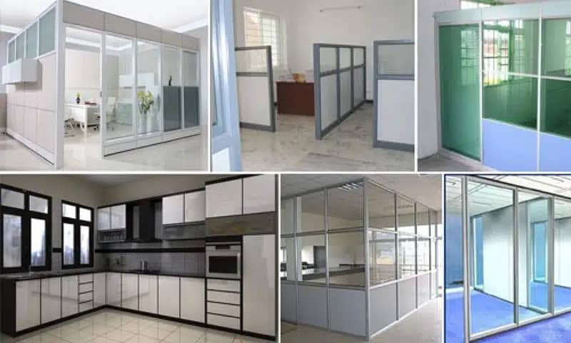 Aluminium glass doors windows | 12mm | Temperd | Partition\03004325356 4