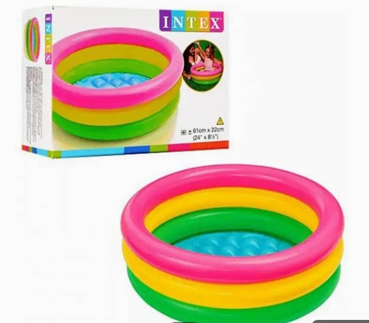 Sunset Glow Baby Pool For Kids Inflatable 2 FT ( 24 x 8.5 )Kids Bath T 1