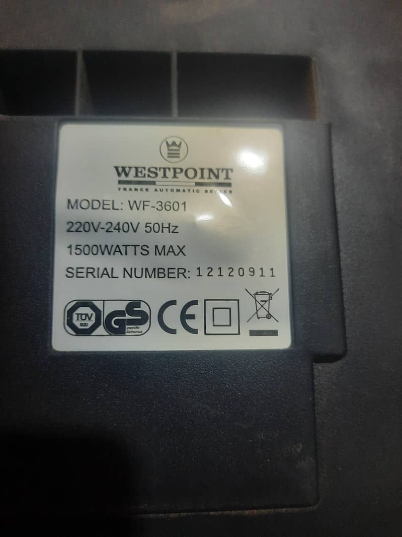 Westpoint Vacuum Cleaner WF-3601 8