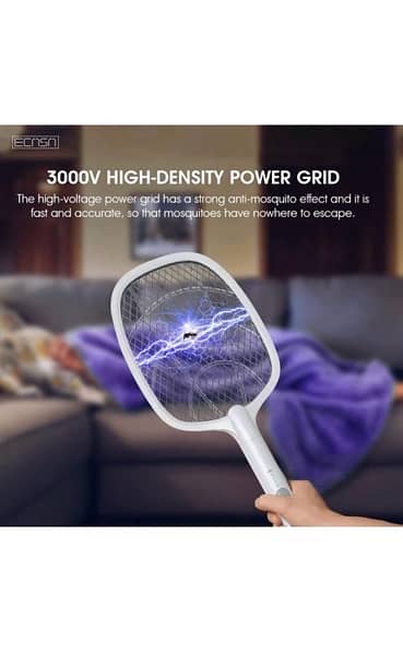 Dubai branded Electric Fly Swatter Bug Zapper USB Rechargeable 2