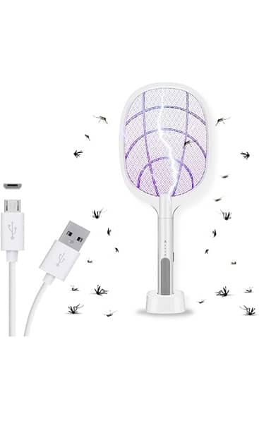 Dubai branded Electric Fly Swatter Bug Zapper USB Rechargeable 5