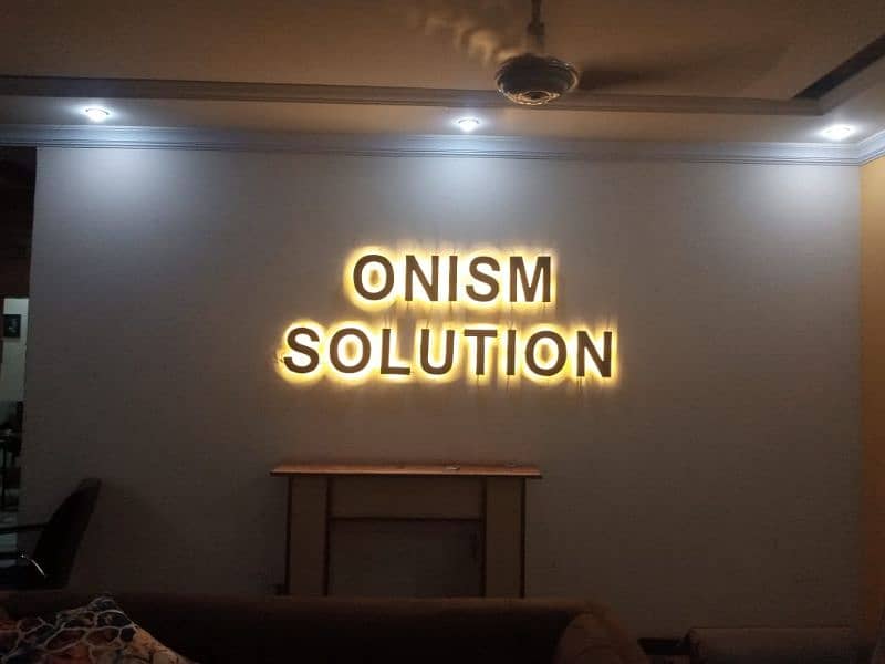 Stainless steel items, Signboards, Neon lights, Name plates,3D letters 2