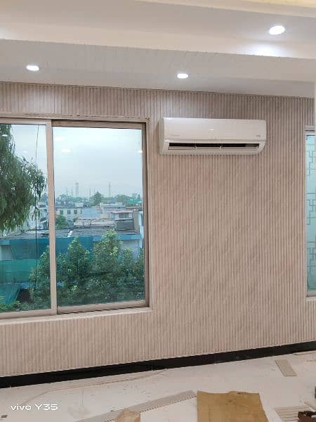 Pvc Wall panel, 3d wallpaper, window blinds, grass carpet, glass paper 4