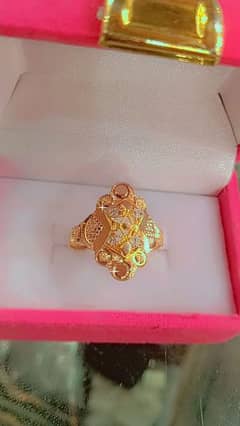 gold ring earrings nose pin