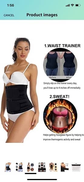 Dubai branded Waist Trimmer Belt Neoprene Fat Burning Sauna Waist 1