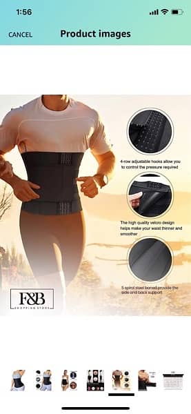 Dubai branded Waist Trimmer Belt Neoprene Fat Burning Sauna Waist 5