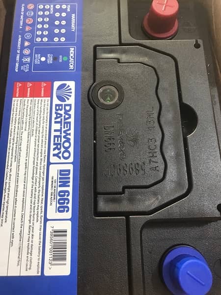 Daewoo DIN-666 100% Maintenance Free battery 1 year warranty 4