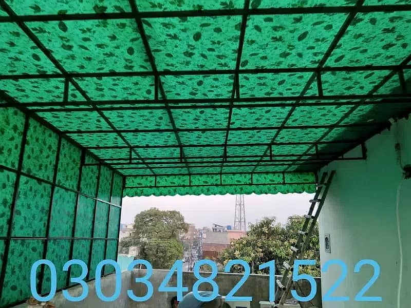 Fiber glass canopy or gazebo/fiber shades / fiber works , car parking 7