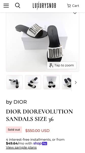 Sleepers for Ladies DIOR Evolution 40 8
