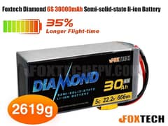 Foxtech Diamond Series 6s 30000mah Solid-State Li-ion Battery