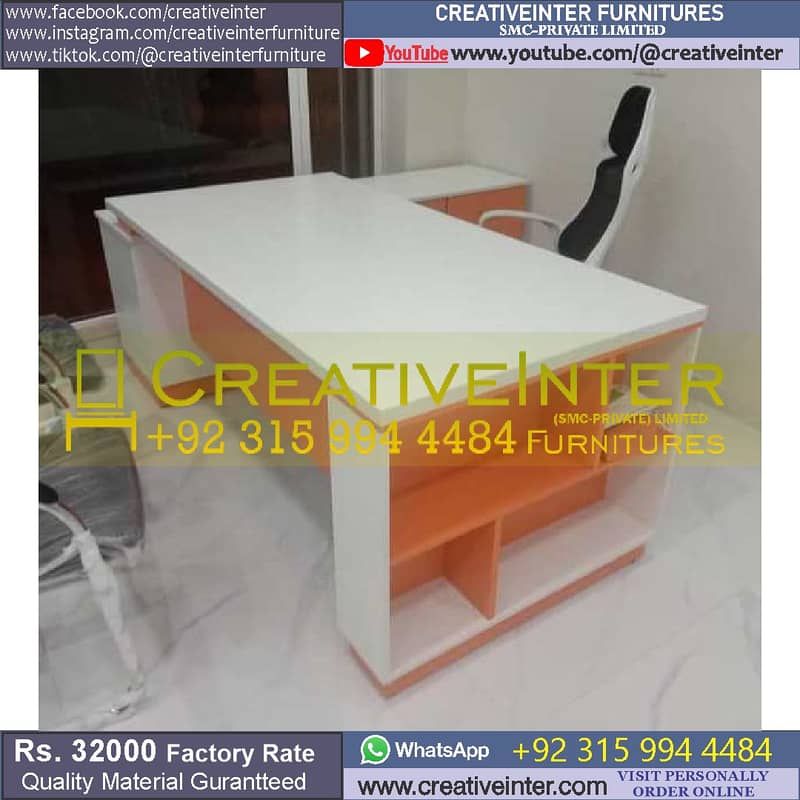 office executive study table meeting desk workstation chair manager 16