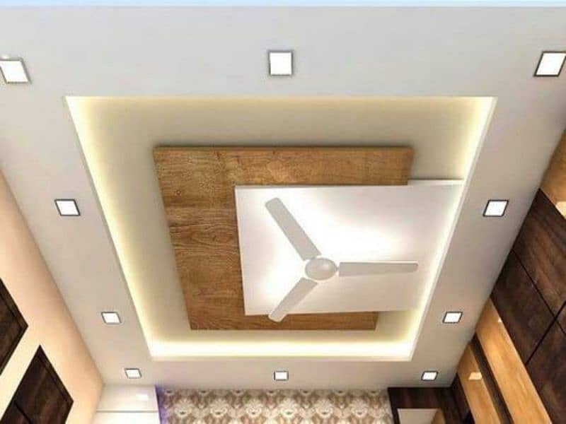 Glass paper,gypsum ceiling,vinyl floor,3D Wall niches,frosted paper 8