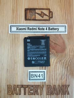 Xiaomi Redmi Note 4 Battery Model Name BN41 4100 mAh Price in Pakistan