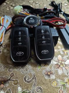 toyota Push start mobile control  remote start with auto lock unlock