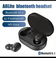 Wirless Bluetooth Earbuds Black/ White/ Sky Blue