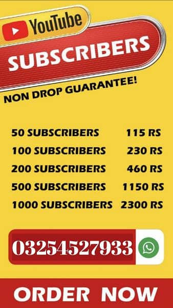 Subscribers Available for YouTube Watchtime 0
