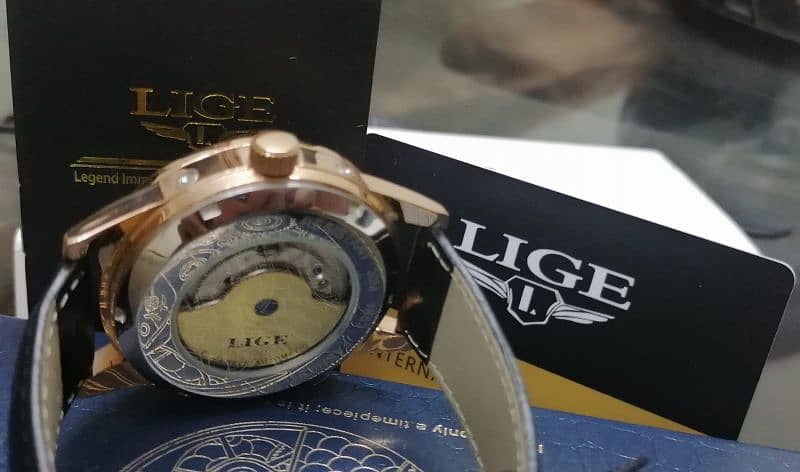 LIGE Original Branded L6826 Automatic Tourbillion 21Jewels  Watch 5