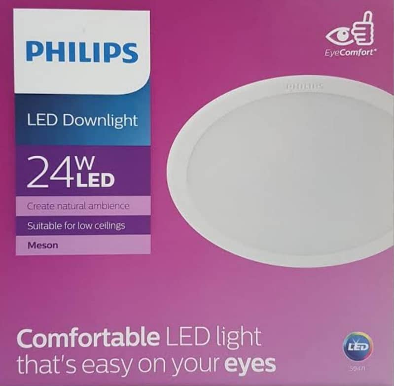 Philips 24W Downlight Concealed Panel LED & Flood Light 100% ORIGINAL 1