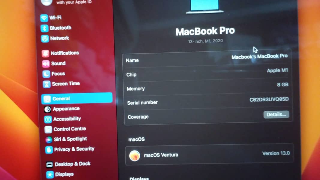 MacBook Pro M1 2020 8GB 256GB 13" MYD82 with Box 3