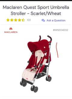 MACLAREN QUEST SPORT STROLLER 0