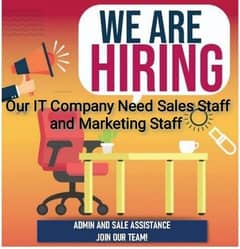 Female Receptionist and Sales staff Required