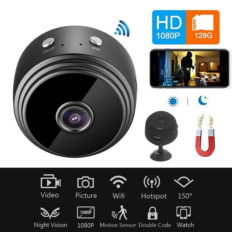 S06 IP WIFI CCTV Mini Night Vision HD INDOOR OUTDOOR Camera 6