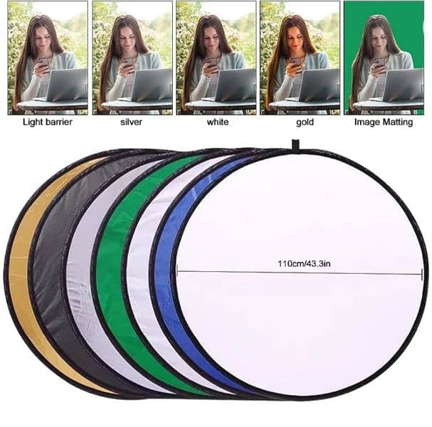 Reflector 110cm 7 in 1 for video and photo 2