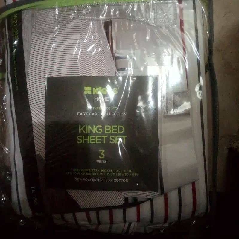 Branded (Ideas) original king size bedsheet with two pillow cover 3