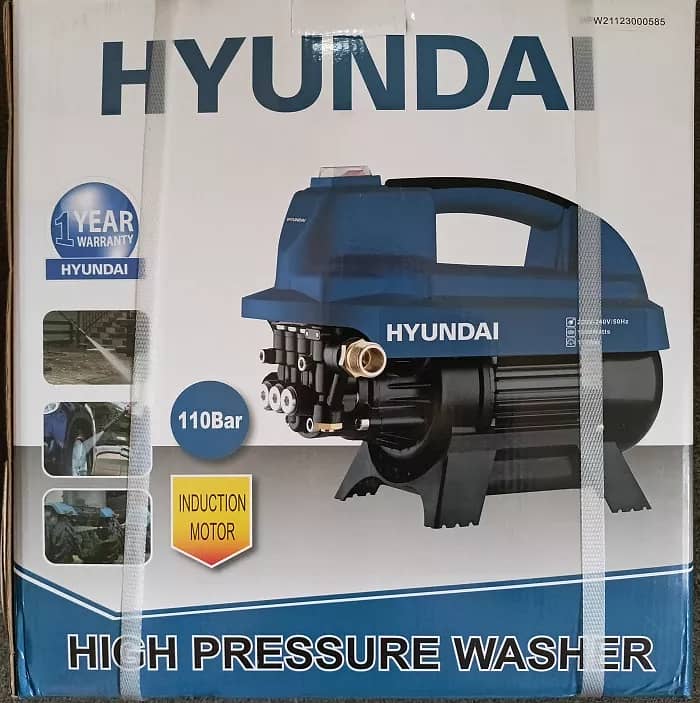 HYUNDAI High Pressure Car Washer Machine - 110 Bar, Induction Motor 0