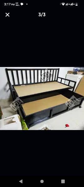 Iron Single Bed & storage box 72*36 (10 years warranty) 13