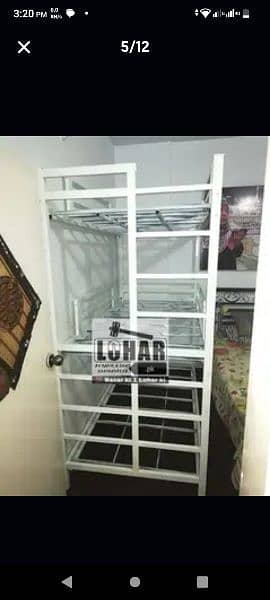 Iron Bunk bed with sliding bed (for 3 persons) COD all Pakistan 11