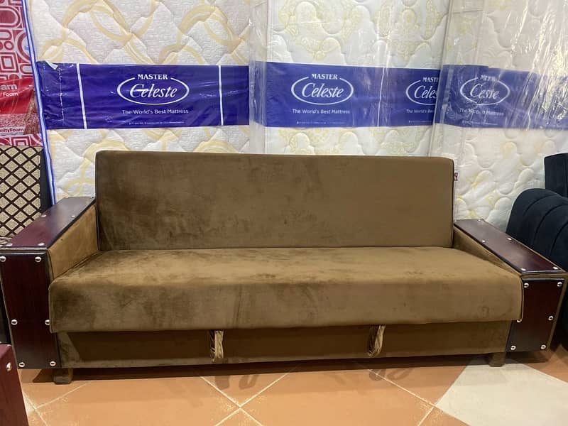 sofa cum bed(2in1)(sofa + bed)(Molty foam)(10 years warranty ) 6